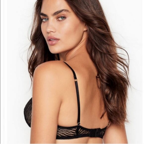 Victoria's Secret Very Sexy unlined zebra lace demi bra. Size 32DDD ( F) - Picture 2 of 7
